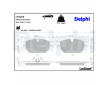 Sada brzdových destiček, kotoučová brzda DELPHI LP3256