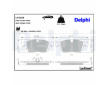 Sada brzdových destiček, kotoučová brzda DELPHI LP3258