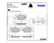 Sada brzdových destiček, kotoučová brzda DELPHI LP3289