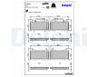 Sada brzdových destiček, kotoučová brzda DELPHI LP3310