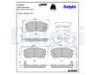 Sada brzdových destiček, kotoučová brzda DELPHI LP3364
