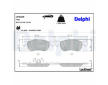 Sada brzdových destiček, kotoučová brzda DELPHI LP3365