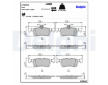 Sada brzdových destiček, kotoučová brzda DELPHI LP3369