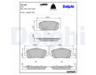 Sada brzdových destiček, parkovací brzda DELPHI LP3385