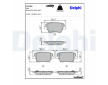 Sada brzdových destiček, parkovací brzda DELPHI LP3386