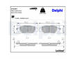 Sada brzdových destiček, kotoučová brzda DELPHI LP3394