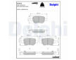 Sada brzdových destiček, kotoučová brzda DELPHI LP3611