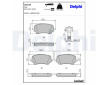 Sada brzdových destiček, kotoučová brzda DELPHI LP3648
