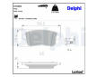 Sada brzdových platničiek kotúčovej brzdy DELPHI LP3659