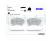 Sada brzdových destiček, kotoučová brzda DELPHI LP3679