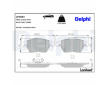 Sada brzdových platničiek kotúčovej brzdy DELPHI LP3684