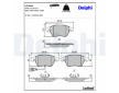 Sada brzdových destiček, kotoučová brzda DELPHI LP3694