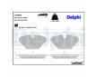 Sada brzdových destiček, kotoučová brzda DELPHI LP3901