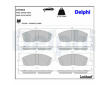 Sada brzdových destiček, kotoučová brzda DELPHI LP3918