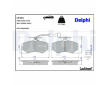 Sada brzdových platničiek kotúčovej brzdy DELPHI LP444