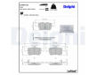 Sada brzdových destiček, kotoučová brzda DELPHI LP5041EV