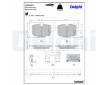 Sada brzdových destiček, kotoučová brzda DELPHI LP5069EV