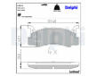 Sada brzdových platničiek kotúčovej brzdy DELPHI LP521