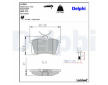 Sada brzdových platničiek kotúčovej brzdy DELPHI LP565-17B1