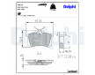 Sada brzdových platničiek kotúčovej brzdy DELPHI LP571