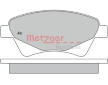 Sada brzdových destiček, kotoučová brzda METZGER 1170255