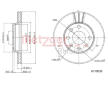 Brzdový kotouč METZGER AUTOTEILE 6110038