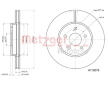 Brzdový kotouč METZGER 6110078