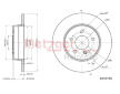 Brzdový kotouč METZGER 6110115