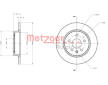 Brzdový kotouč METZGER 6110130