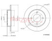 Brzdový kotouč METZGER 6110165