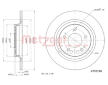 Brzdový kotouč METZGER AUTOTEILE 6110198