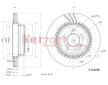 Brzdový kotouč METZGER 6110285