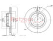 Brzdový kotouč METZGER 6110305