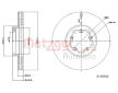 Brzdový kotouč METZGER 6110342