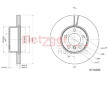 Brzdový kotouč METZGER 6110395