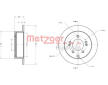 Brzdový kotouč METZGER AUTOTEILE 6110396