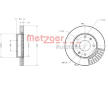 Brzdový kotouč METZGER 6110433