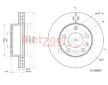 Brzdový kotouč METZGER 6110497