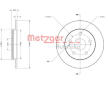 Brzdový kotouč METZGER 6110498