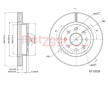 Brzdový kotouč METZGER 6110538