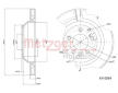 Brzdový kotouč METZGER 6110554