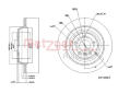 Brzdový kotouč METZGER 6110567