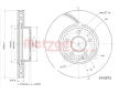 Brzdový kotouč METZGER 6110573