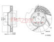 Brzdový kotouč METZGER 6110592