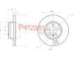 Brzdový kotouč METZGER 6110597