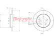 Brzdový kotouč METZGER 6110617