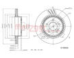 Brzdový kotouč METZGER 6110656