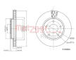 Brzdový kotouč METZGER AUTOTEILE 6110664