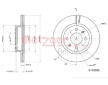 Brzdový kotouč METZGER AUTOTEILE 6110666