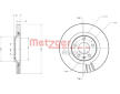 Brzdový kotouč METZGER 6110697
